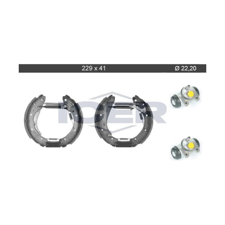 Stabdžių trinkelių komplektas ICER 79KT0072 C