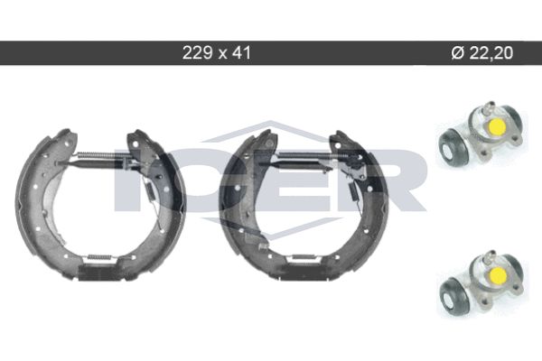 Stabdžių trinkelių komplektas ICER 79KT0072 C