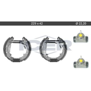 Stabdžių trinkelių komplektas ICER 79KT0075 C