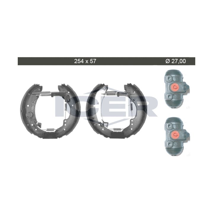 Stabdžių trinkelių komplektas ICER 79KT0079 C