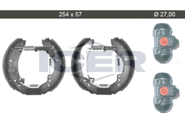 Stabdžių trinkelių komplektas ICER 79KT0079 C