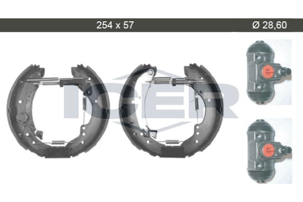 Stabdžių trinkelių komplektas ICER 79KT0080 C