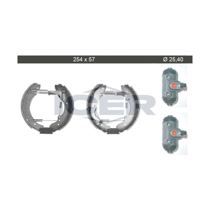 Stabdžių trinkelių komplektas ICER 79KT0081 C