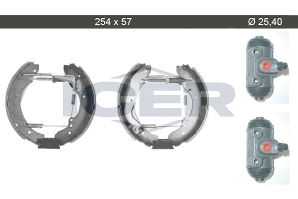 Stabdžių trinkelių komplektas ICER 79KT0081 C