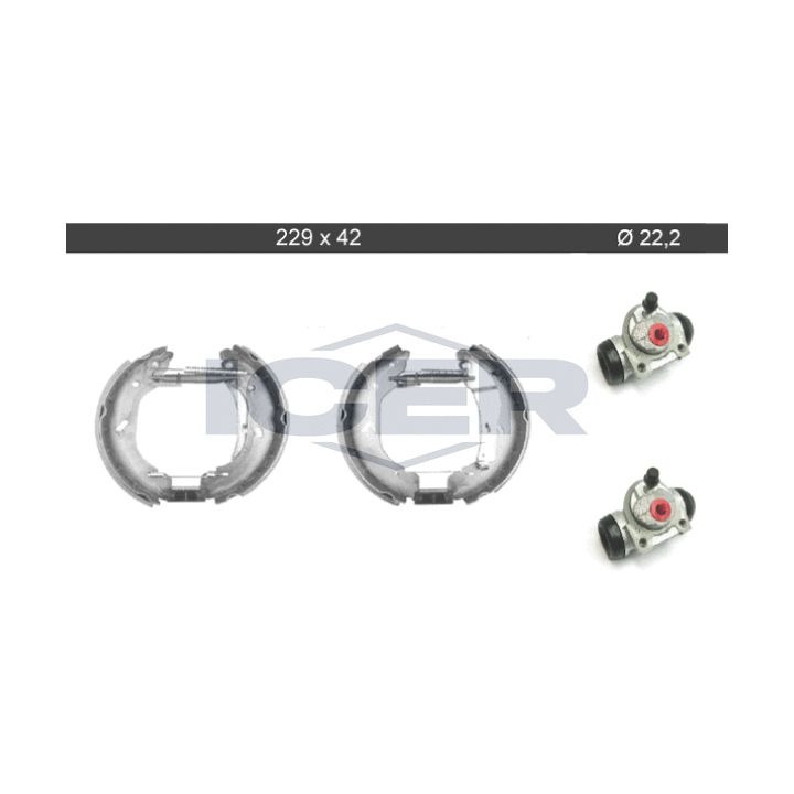 Stabdžių trinkelių komplektas ICER 79KT0086 C