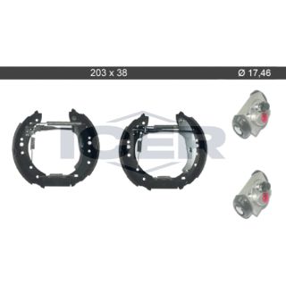 Stabdžių trinkelių komplektas ICER 79KT0088 C