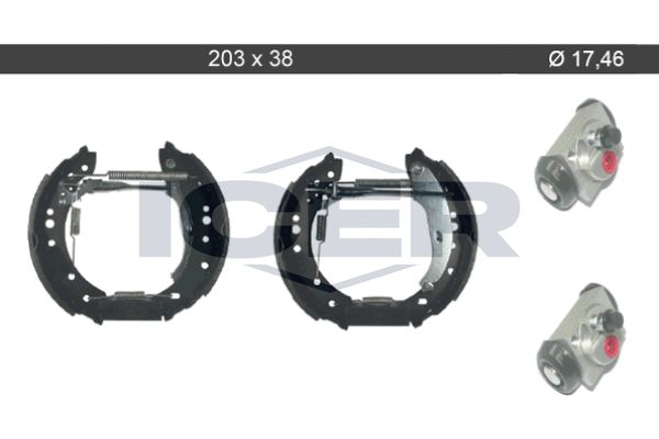 Stabdžių trinkelių komplektas ICER 79KT0088 C