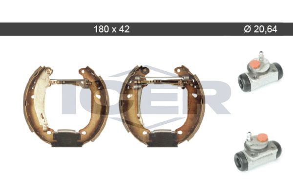 Stabdžių trinkelių komplektas ICER 79KT0102 C