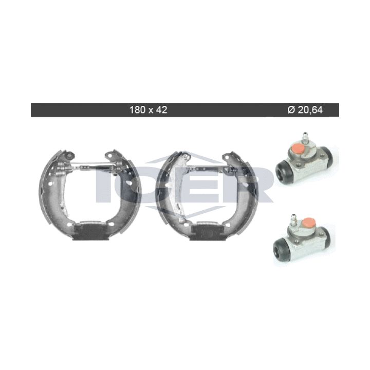 Stabdžių trinkelių komplektas ICER 79KT0103 C