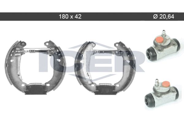 Stabdžių trinkelių komplektas ICER 79KT0103 C
