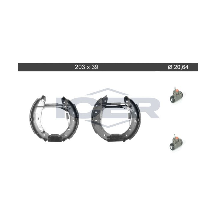 Stabdžių trinkelių komplektas ICER 79KT0104 C