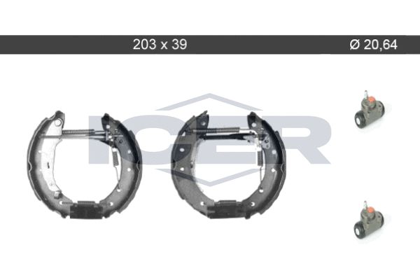 Stabdžių trinkelių komplektas ICER 79KT0104 C