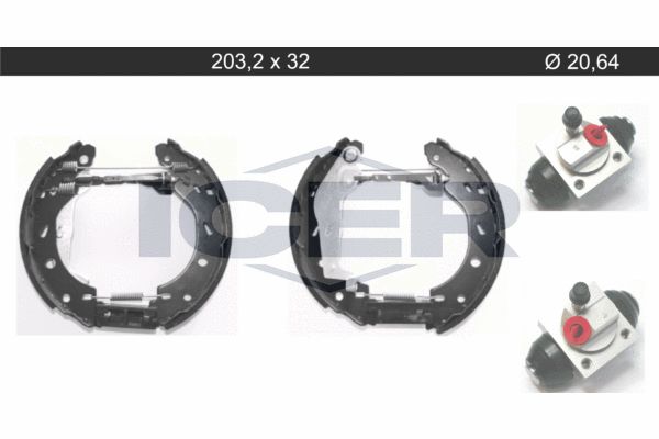 Stabdžių trinkelių komplektas ICER 79KT0113 C