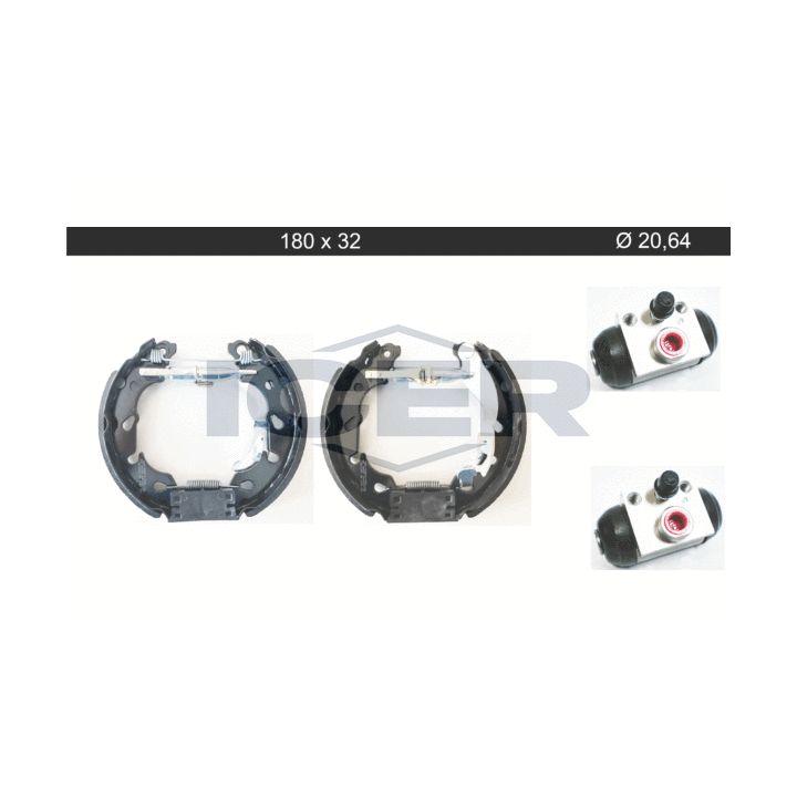 Stabdžių trinkelių komplektas ICER 79KT0114 C