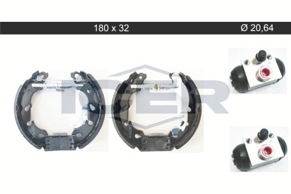 Stabdžių trinkelių komplektas ICER 79KT0114 C
