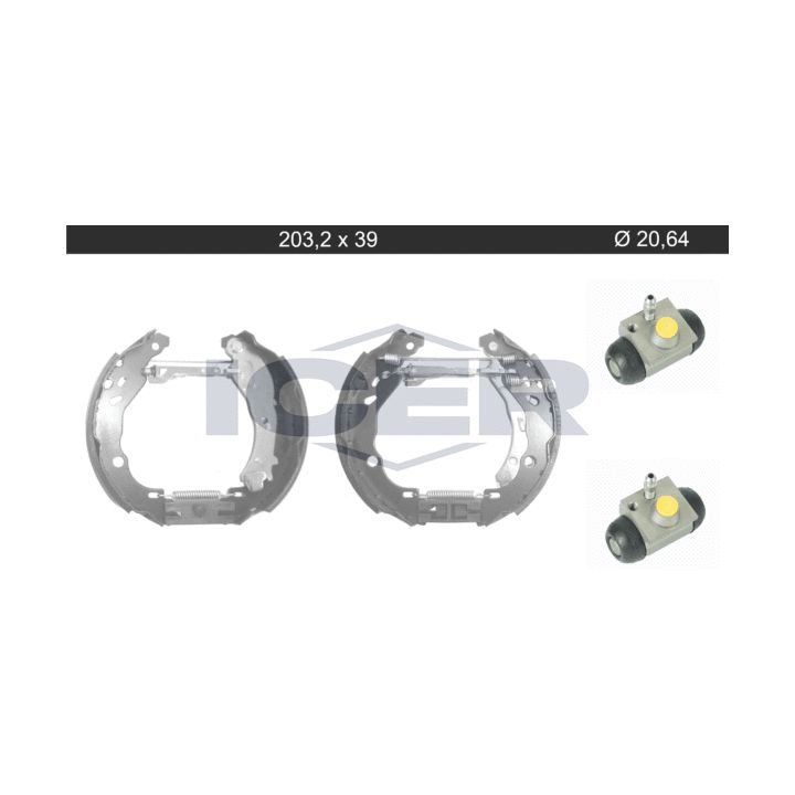 Stabdžių trinkelių komplektas ICER 79KT0116 C