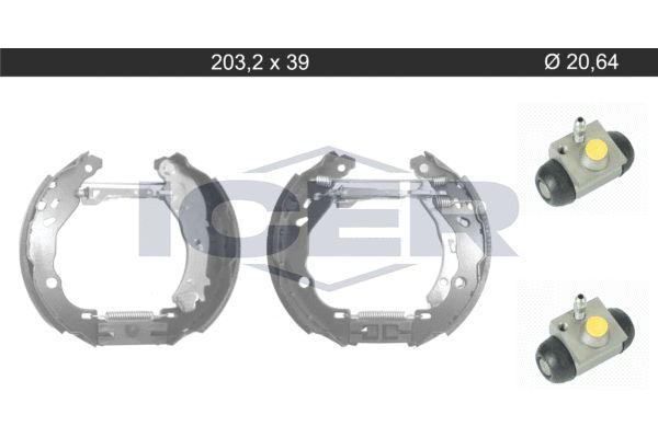 Stabdžių trinkelių komplektas ICER 79KT0116 C