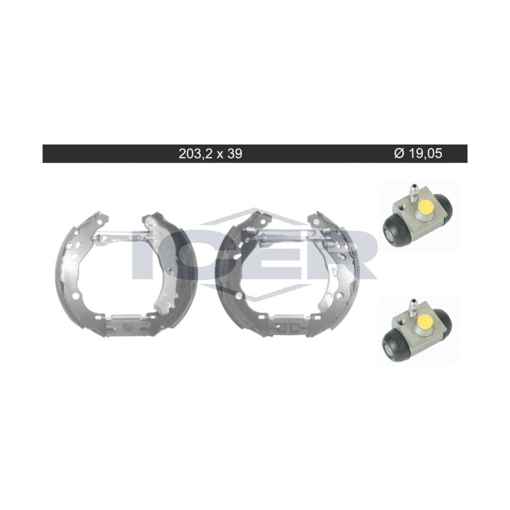 Stabdžių trinkelių komplektas ICER 79KT0117 C