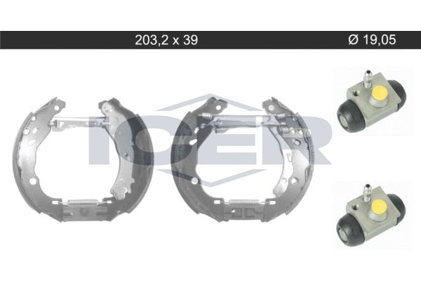 Stabdžių trinkelių komplektas ICER 79KT0117 C