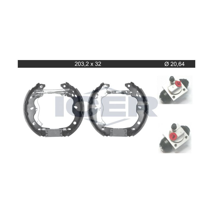 Stabdžių trinkelių komplektas ICER 79KT0121 C