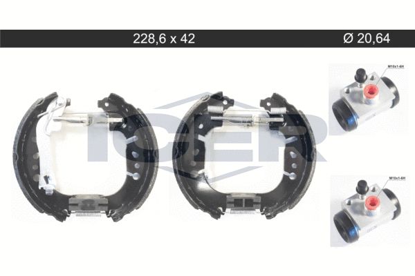 Stabdžių trinkelių komplektas ICER 79KT0122 C