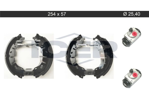 Stabdžių trinkelių komplektas ICER 79KT0125 C