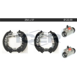 Stabdžių trinkelių komplektas ICER 79KT0126 C