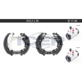 Stabdžių trinkelių komplektas ICER 79KT0134 C