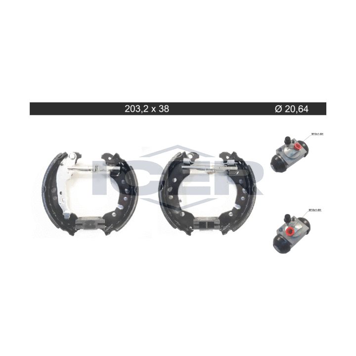 Stabdžių trinkelių komplektas ICER 79KT0135 C