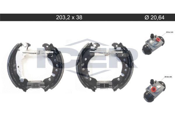 Stabdžių trinkelių komplektas ICER 79KT0135 C