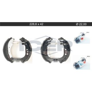 Stabdžių trinkelių komplektas ICER 79KT0136 C