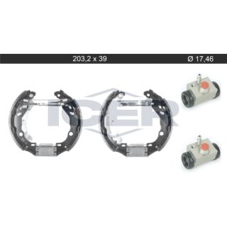 Stabdžių trinkelių komplektas ICER 79KT0137 C