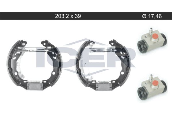Stabdžių trinkelių komplektas ICER 79KT0137 C