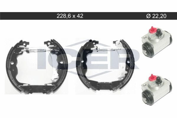 Stabdžių trinkelių komplektas ICER 79KT0138 C