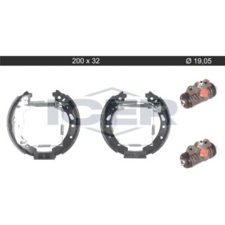 Stabdžių trinkelių komplektas ICER 79KT0145 C