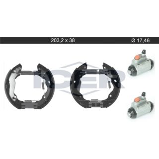 Stabdžių trinkelių komplektas ICER 79KT0146 C