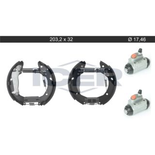 Stabdžių trinkelių komplektas ICER 79KT0147 C