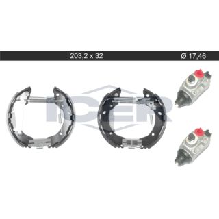 Stabdžių trinkelių komplektas ICER 79KT0148 C