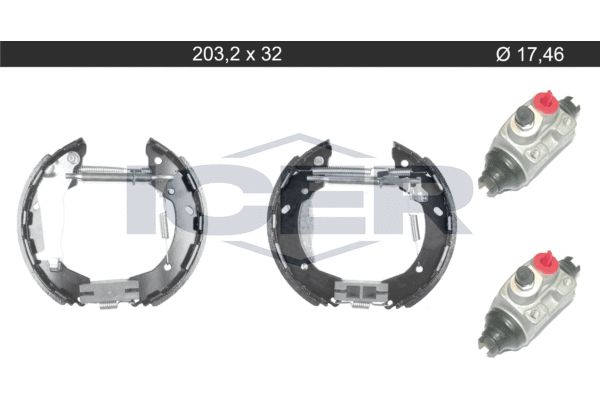 Stabdžių trinkelių komplektas ICER 79KT0148 C