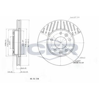 Stabdžių diskas ICER 78BD0018-2