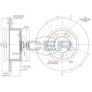 Stabdžių diskas ICER 78BD0038-2