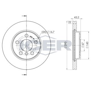 Stabdžių diskas ICER 78BD0039-2