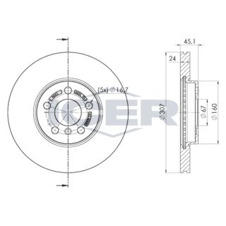 Stabdžių diskas ICER 78BD0041-2