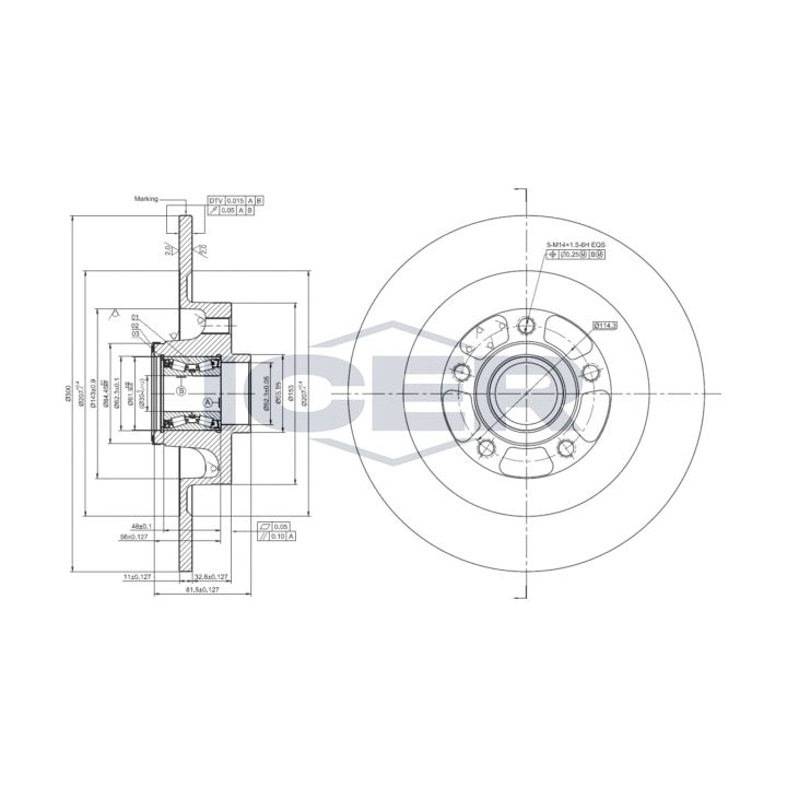 Stabdžių diskas ICER 78BD0042-1