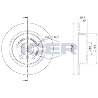 Stabdžių diskas ICER 78BD0045-2