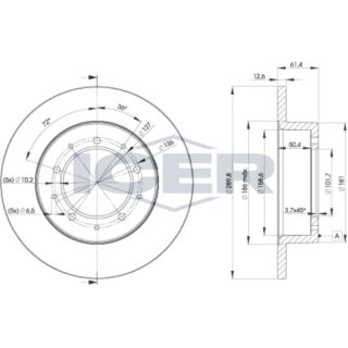 Stabdžių diskas ICER 78BD0461-2