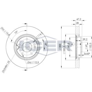 Stabdžių diskas ICER 78BD0580-2