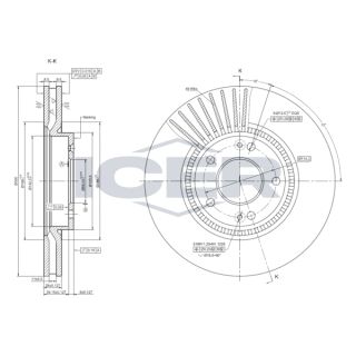 Stabdžių diskas ICER 78BD0586-2