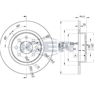 Stabdžių diskas ICER 78BD0592-2