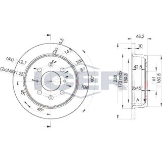 Stabdžių diskas ICER 78BD0817-2